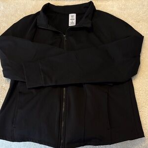 Women's Black Zip- Up Jacket